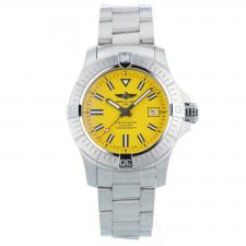 Gents Breitling Sea Wolf A17319 Stainless Steel case with Yellow dial