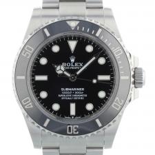 Gents Rolex Submariner Non Date 124060 Steel case with Black dial