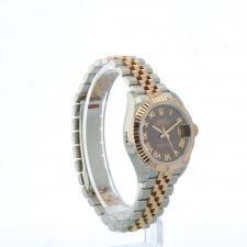 Ladies Rolex DateJust 28 279171 18ct Rose Gold   Stainless Steel case with Brown dial