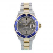 Gents Rolex Submariner Date 16613 18ct Yellow Gold   Stainless Steel case with Serti dial