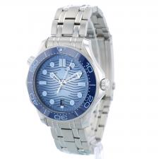 Gents Omega Seamaster Diver 300 21030422003003 Steel case with Blue and Silver dial