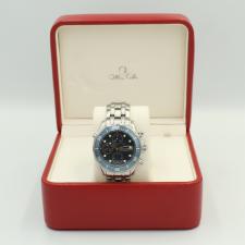 Gents Omega Seamaster Chrono 22258000 Steel case with Blue Wave dial