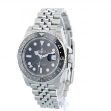 Gents Rolex GMT Master II 126710GRNR Stainless Steel case with Black dial