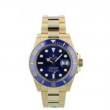 Gents Rolex Submariner Date 126618LB 18ct Yellow Gold case with Blue dial