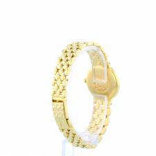 Ladies Omega DeVille 71606300 18 CT case with Gilt dial