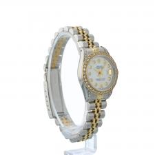 Ladies Rolex DateJust 69173 18ct Yellow Gold   Stainless Steel case with White MOP Diamond dial