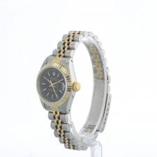 Ladies Rolex DateJust 69173 18ct Yellow Gold   Stainless Steel case with Black dial
