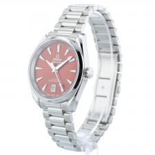 Gents Omega Aqua Terra 22010382013003 Stainless Steel case with Red dial