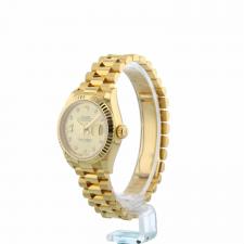Ladies Rolex DateJust 279178 18 CT case with Gilt   Diamond dial