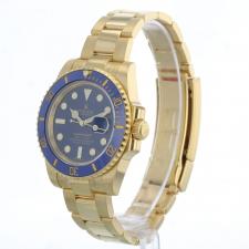 Gents Rolex Submariner Date 116618LB 18ct Yellow Gold case with Blue dial
