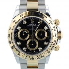 Gents Rolex Daytona 116503 18ct Yellow Gold   Stainless Steel case with Black Diamond dial