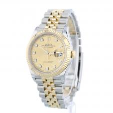Gents Rolex DateJust 36 126233 18ct Yellow Gold Stainless Steel case with Champagne Diamond dial