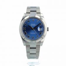Gents Rolex Datejust 41 126300 Steel case with Azzuro Blue dial