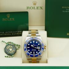Gents Rolex Submariner Date 126613LB 18ct Yellow Gold Stainless Steel case with Blue dial