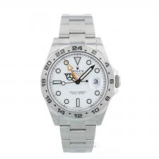 Gents Rolex Explorer II 216570 Steel case with White dial