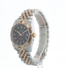 Gents Rolex Turnograph 116261 18ct Rose Gold   Stainless Steel case with Black dial