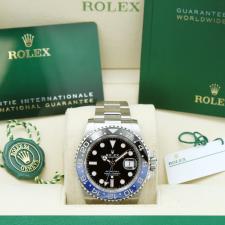 Gents Rolex GMT Master II 126710BLNR Stainless Steel case with Black dial