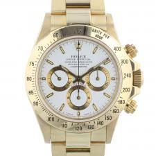 Gents Rolex Daytona 16528 18 CT case with White dial