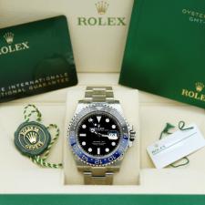 Gents Rolex GMT Master II 126710BLNR Stainless Steel case with Black dial