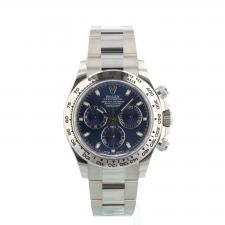Gents Rolex Daytona 116509 18ct White Gold case with Blue dial