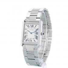 Gents Cartier Tank Solo 3169 Steel case with Silver dial