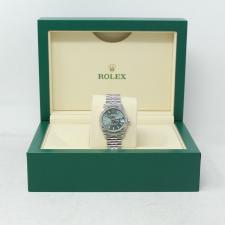 Ladies Rolex DateJust 31 278274 Steel case with Green dial
