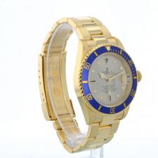 Gents Rolex Submariner Date 16618 18ct Yellow Gold case with Aftermarket Serti dial
