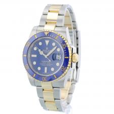 Gents Rolex Submariner Date 116613LB 18ct Yellow Gold Stainless Steel case with Blue dial