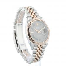 Gents Rolex Datejust 41 126331 18ct Rose Gold Stainless Steel case with Wimbledon dial