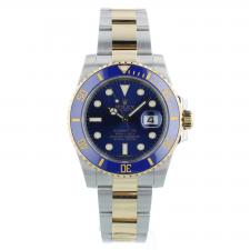 Gents Rolex Submariner Date 116613LB 18ct Yellow Gold Stainless Steel case with Blue dial