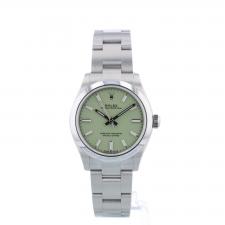Ladies Rolex Oyster Perpetual 31 277200 Stainless Steel case with Pistachio dial