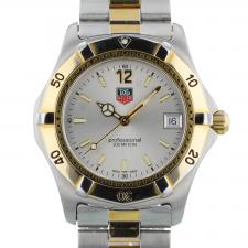 Gents Tag Heuer Professional WK1120-0 Gold Plated   Stainless Steel case with Silver dial