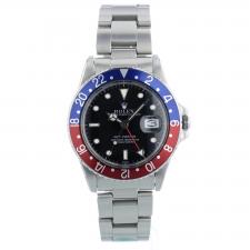 Gents Rolex GMT 16750 Stainless Steel case with Black dial
