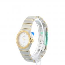 Ladies Omega Constellation 131.20.28.60.55.002 18ct Yellow Gold   Stainless Steel case with MOP Diamond dial