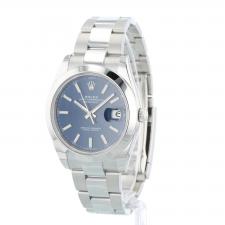 Gents Rolex Datejust 41 126300 Stainless Steel case with Blue dial