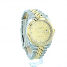 Gents Rolex Datejust 41 126333 18ct Yellow Gold   Stainless Steel case with Champagne Diamond Set dial