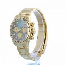 Gents Rolex Daytona 116508 18ct Yellow Gold case with Black MOP Diamond Set dial