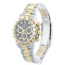 Gents Rolex Daytona 116503 18ct Yellow Gold Stainless Steel case with Black Diamond dial