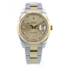 Gents Rolex Datejust 41 126333 18ct Yellow Gold   Stainless Steel case with Champagne Motif dial