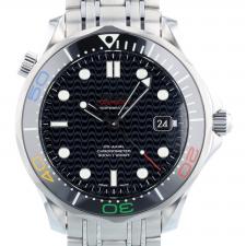 Gents Omega Seamaster 52230412001001 Stainless Steel case with Black Wave dial