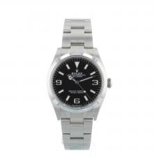 Gents Rolex Explorer 36 124270 Stainless Steel case with Black dial