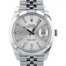 Gents Rolex Datejust 41 126300 Steel case with Silver dial