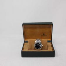 Gents Rolex DateJust 16234 Steel case with Black Diamond Set  dial