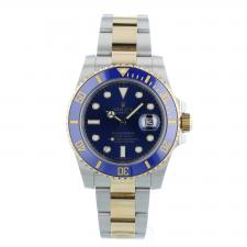 Gents Rolex Submariner Date 116613LB 18ct Yellow Gold Stainless Steel case with Blue dial