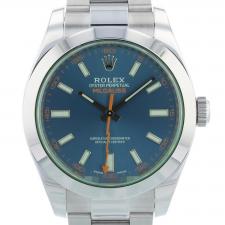 Gents Rolex Milgauss 116400GV Steel case with Blue dial