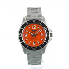 Gents Breitling Superocean Automatic 42 A17366 Steel case with Orange dial