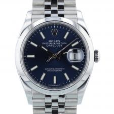 Gents Rolex DateJust 36 126200 Stainless Steel case with Blue dial