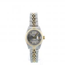 Ladies Rolex Datejust 69173 18ct Yellow Gold Stainless Steel case with Silver dial