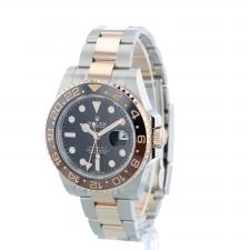 Gents Rolex GMT Master II 126711CHNR 18ct Rose Gold Stainless Steel case with Black dial