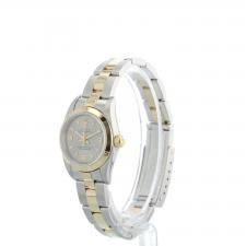 Ladies Rolex Oyster Perpetual 76183 18ct Yellow Gold   Stainless Steel case with Silver dial
